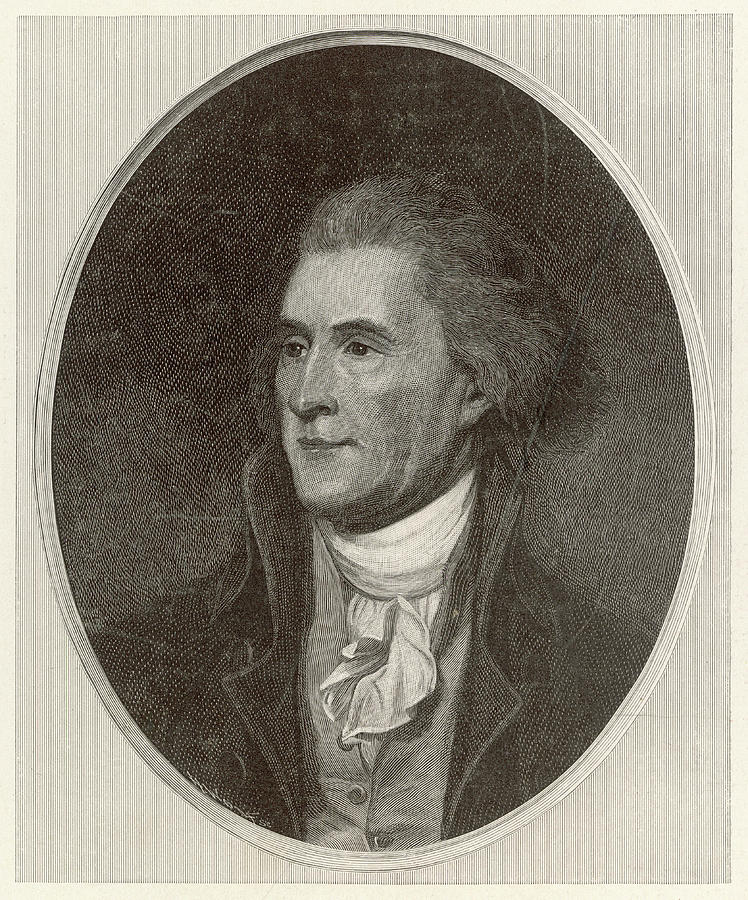 Thomas Jefferson Third President Of Drawing by Mary Evans Picture