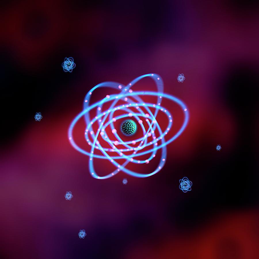 Thorium Atom #1 Photograph by Richard Kail