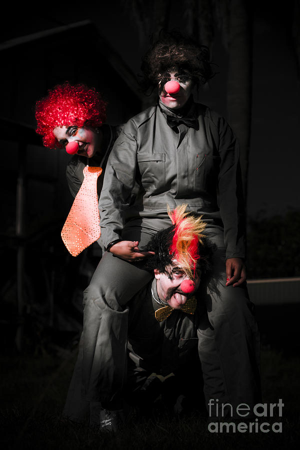Three Clowns Having Fun Photograph by Jorgo Photography