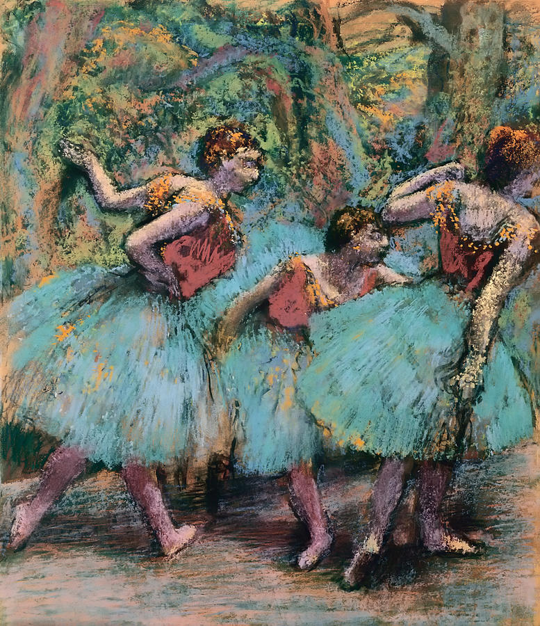 Three Dancers Painting by Mountain Dreams - Fine Art America