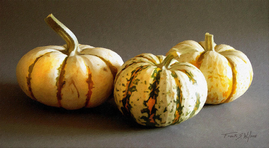 Still Life Photograph - Three Gourds #1 by Frank Wilson