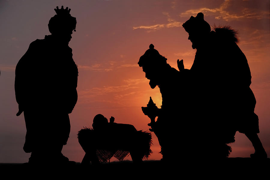 Three Kings (Photographed Silhouette) #1 Photograph by Liliboas