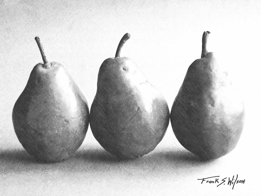 Three Pears #1 Photograph by Frank Wilson