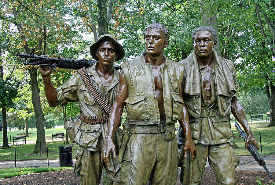 Three Soldiers Statue Photograph by Cora Wandel - Fine Art America