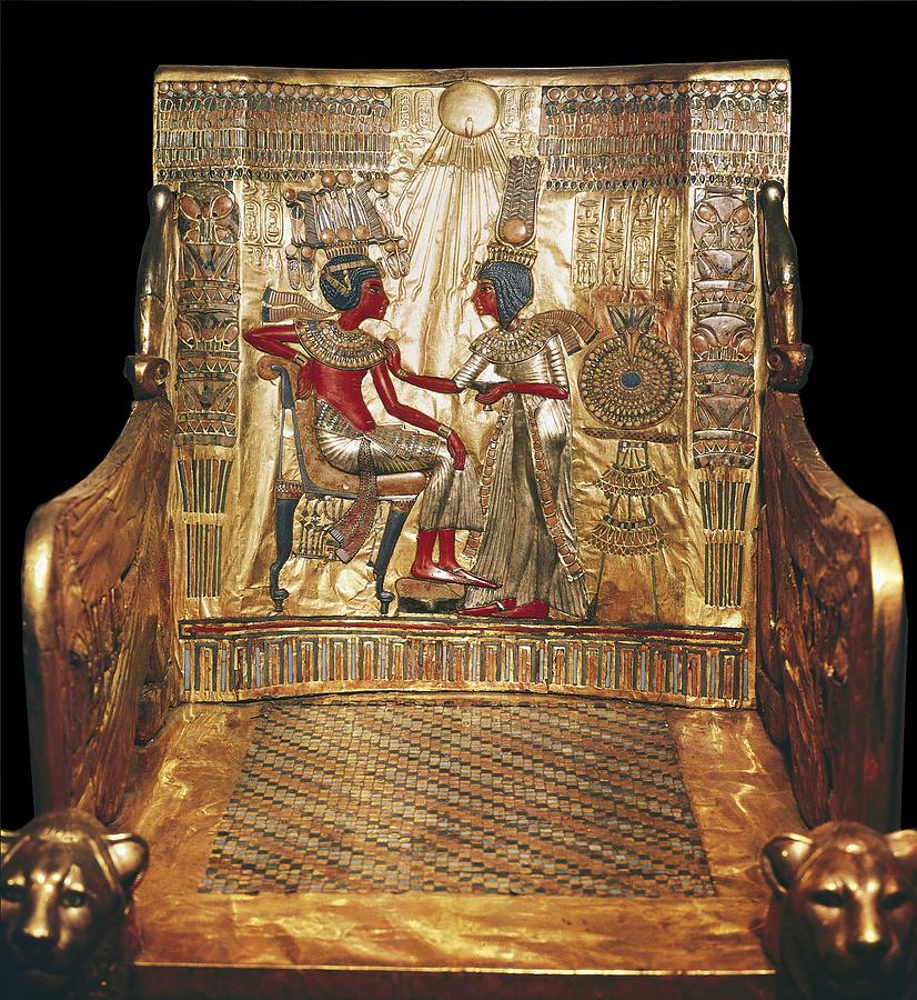 Throne Of Tutankhamun Ca 1340 Bc Photograph By Everett Fine Art America