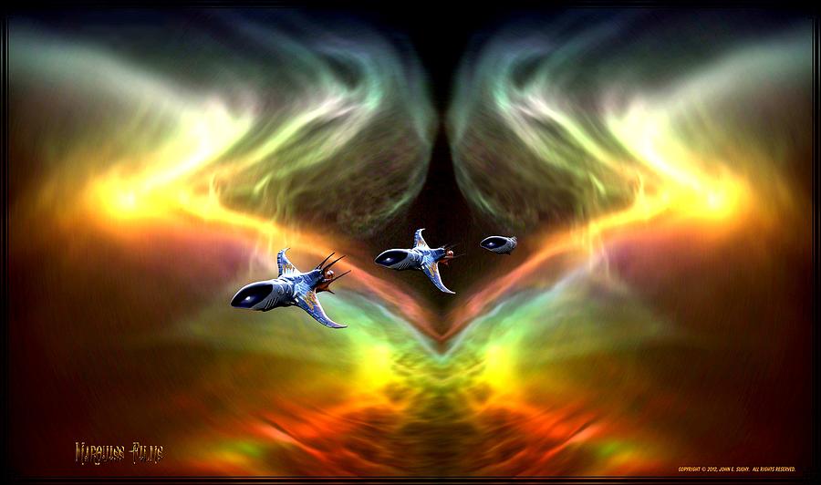 Space Digital Art - Through the Rift by John Suchy Space Digital Art - Through the Rift by John Suchy