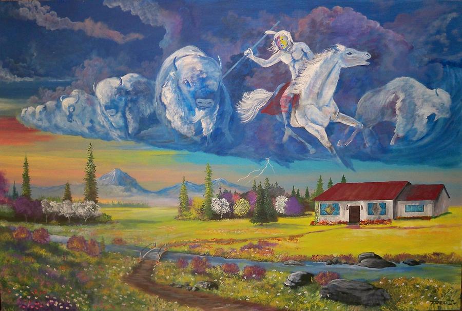 Thunder from the past Painting by Dave Farrow