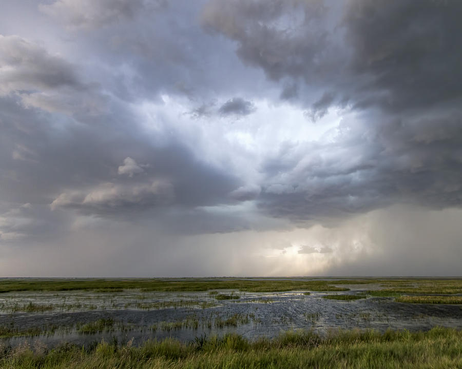 Thunderstorm over Cheyenne Bottoms #1 Photograph by Rob Graham