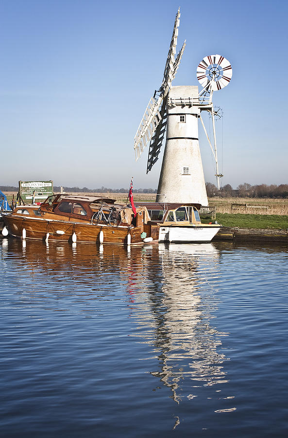 Thurne Mill Norfolk Broads Photograph by Graham Custance