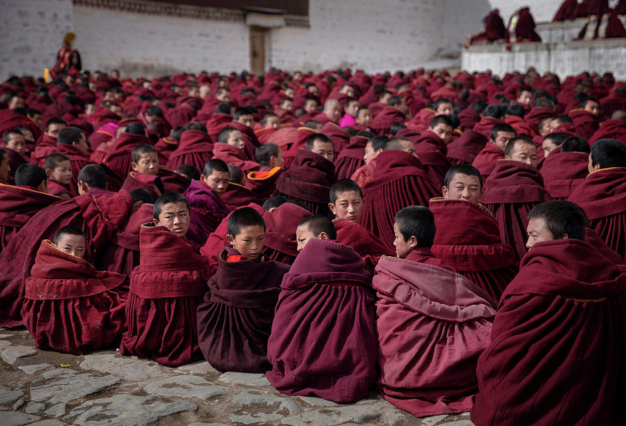 Tibetan Buddhists Celebrate Religion #1 Photograph by Kevin Frayer