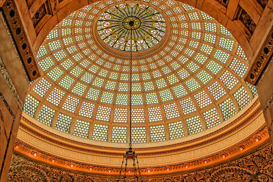 Tiffany Dome Chicago Cultural Museum #1 Photograph by Eleanor Abramson