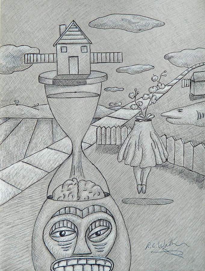 Time #2 Drawing by Ronald Walker