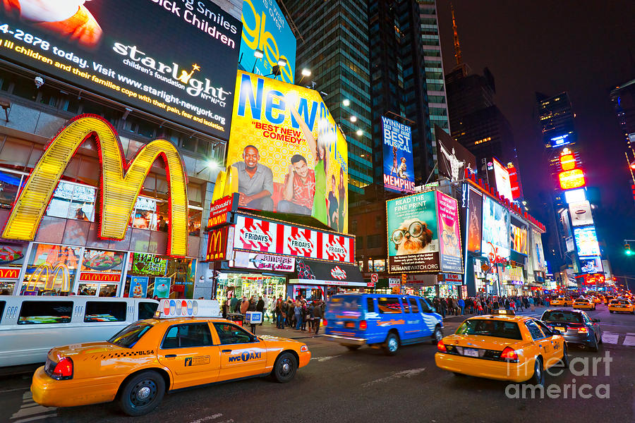 Times square - New York city #1 Photograph by Luciano Mortula