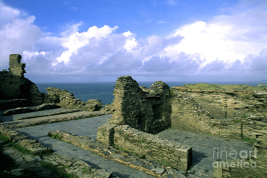 Tintagel Castle In Cornwall, England #1 Photograph by Bill Bachmann