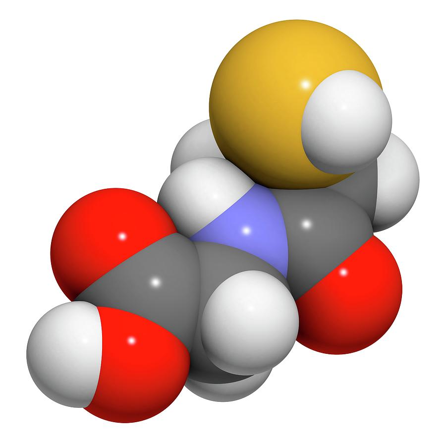 Tiopronin Cystinuria Drug Molecule Photograph by Molekuul