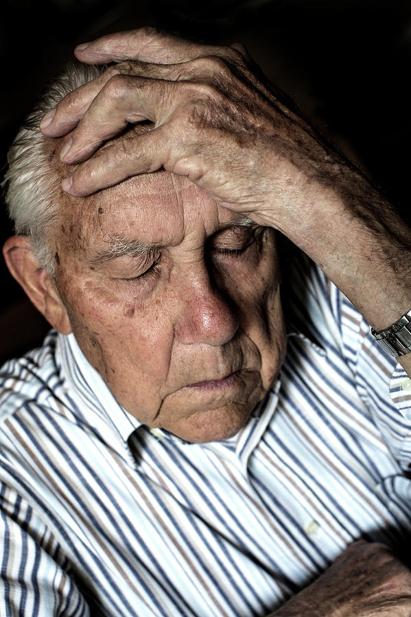 Tired Elderly Man #1 Photograph by Mauro Fermariello/science Photo Library