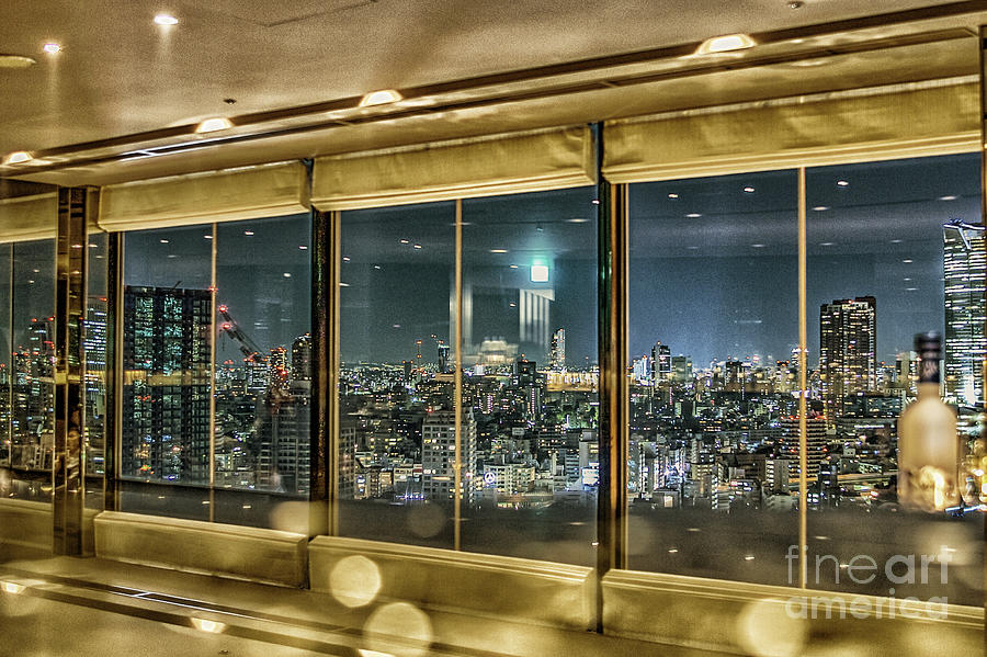 Tokyo cityscape at night Photograph by Patricia Hofmeester