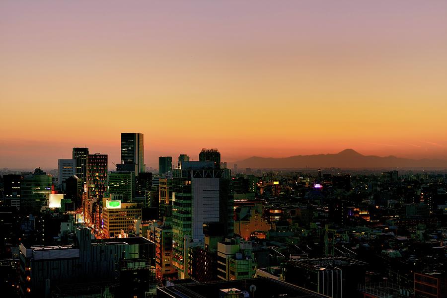Tokyo At Sunset #1 Photograph by Vladimir Zakharov