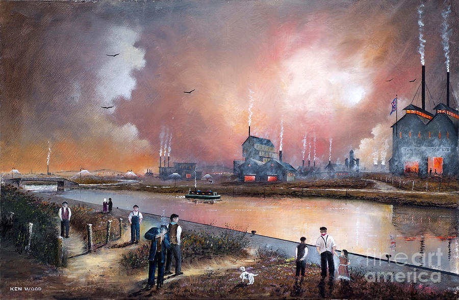  Toll End Communication Canal - England Painting by Ken Wood