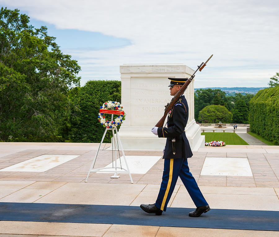 Tomb of Unknown Soldier in Arlington, Virginia, USA #1 Photograph by Miralex