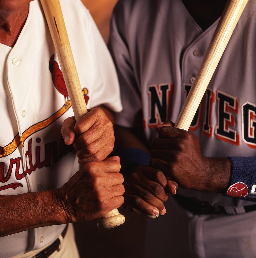 Tony Gwynn and Stan Musial #1 Photograph by Retro Images Archive