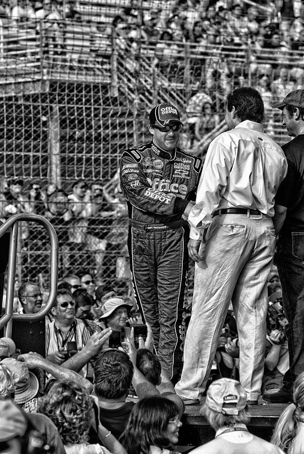 Tony Stewart introduction #1 Photograph by Kevin Cable