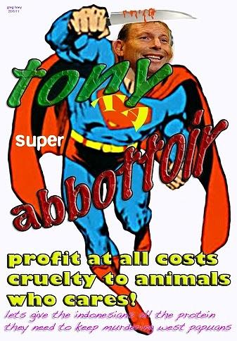 Tony Abbott Digital Art - Tony super Abbottoir #1 by Greg Hoey
