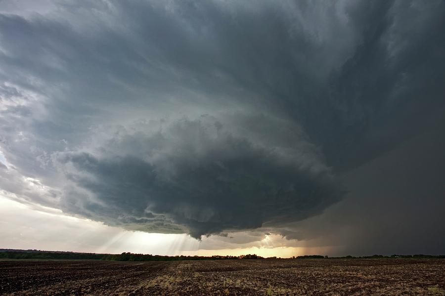 Tornadic Supercell Thunderstorm Photograph by Roger Hill/science Photo ...