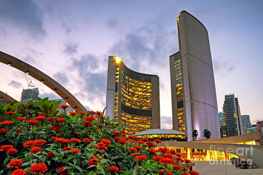 Toronto City Hall #1 Photograph by Charline Xia
