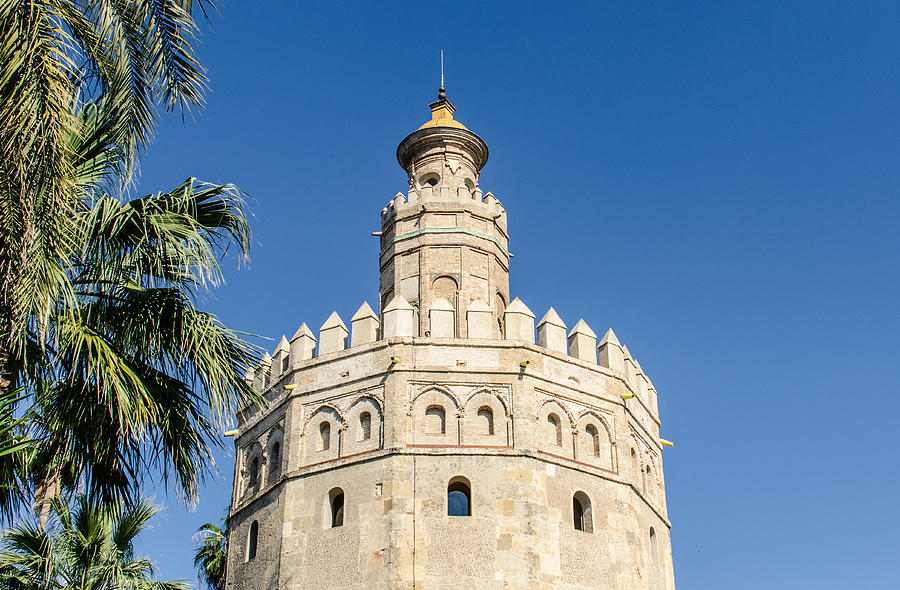 Architecture Photograph - Torre del Oro #1 by AM FineArtPrints