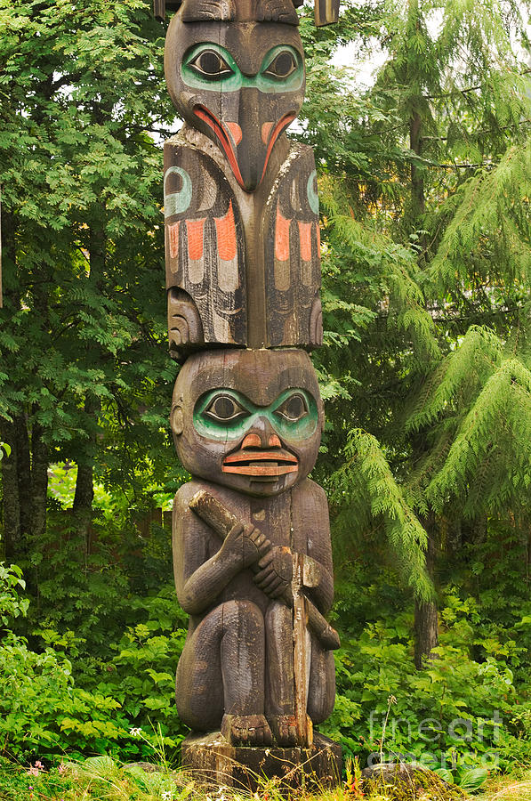 Totem Pole #1 Photograph by Ron Sanford