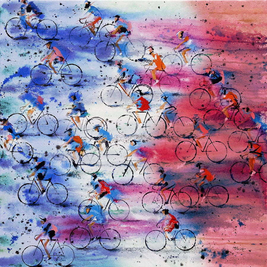 Sports Painting - Tour de France by Neil McBride