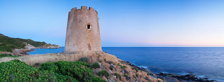 Architecture Photograph - Tower At The Seaside, Saracen Tower #1 by Panoramic Images