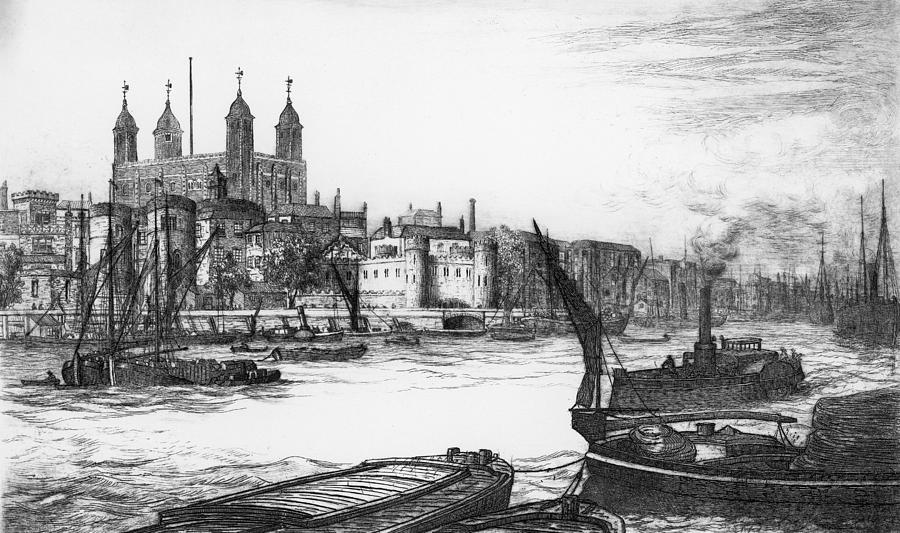 Castle Painting - Tower Of London, C1875 #1 by Granger