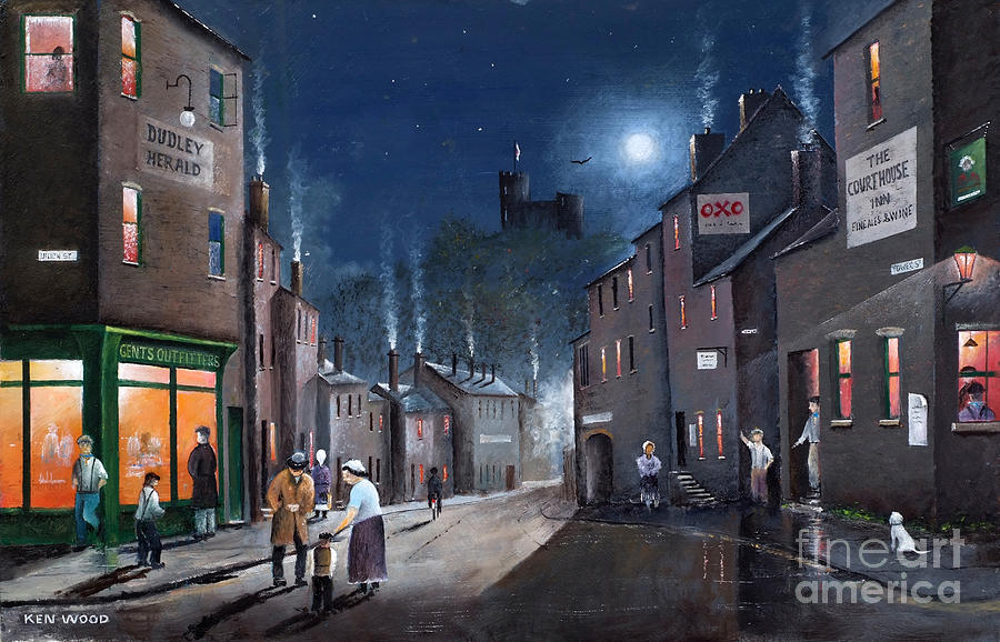 Tower Street Dudley - England Painting by Ken Wood