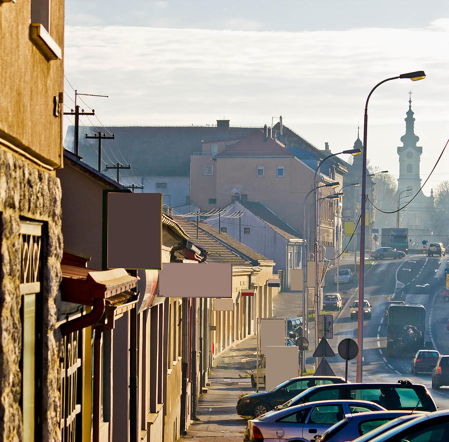 Town of Bjelovar winter streets #1 Photograph by Brch Photography