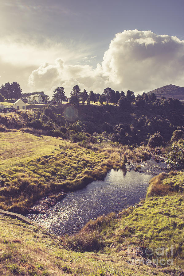 Nature Photograph - Town of Waratah in Tasmania Australia #1 by Jorgo Photography