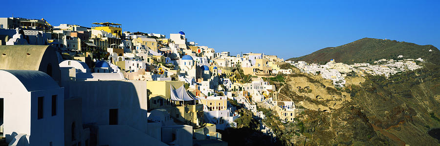Architecture Photograph - Town On An Island, Oia, Santorini #1 by Panoramic Images