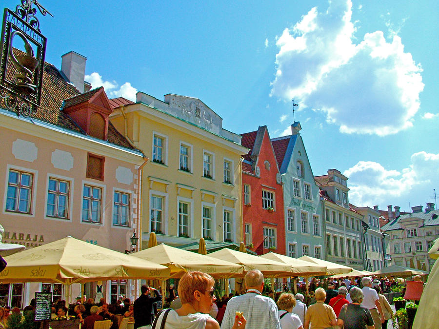 Estonia Photograph - Town Square in Old Town Tallinn-Estonia #1 by Ruth Hager