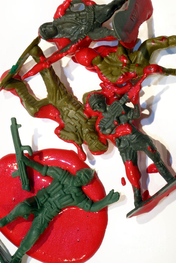 Toy Photograph - Toy Soldiers in a Pool of Blood #1 by Amy Cicconi