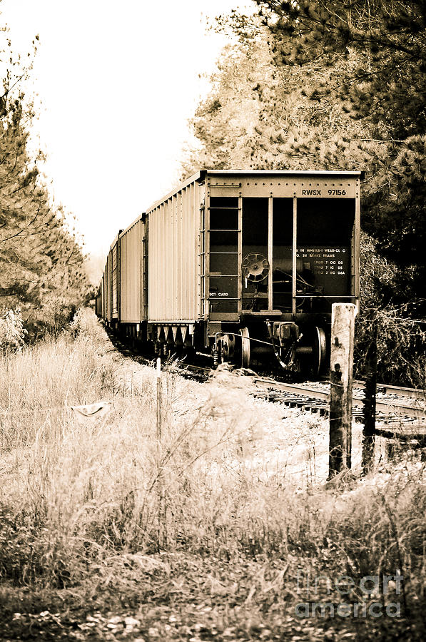 Train Photograph - Tracks of Time #1 by Reflections by Brynne Photography