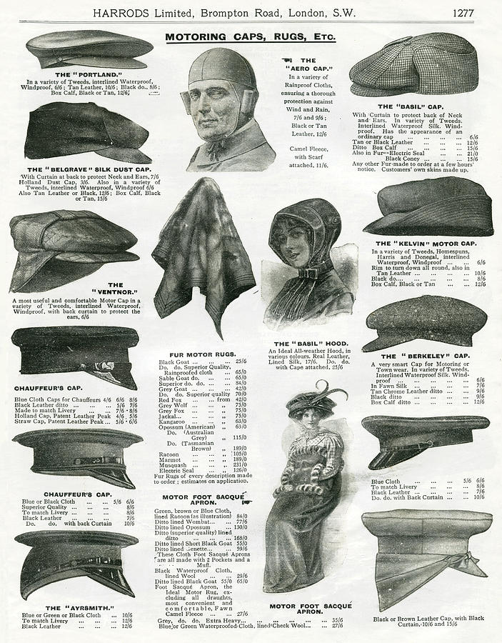 Hat Drawing - Trade Catalogue For Harrords #1 by Mary Evans Picture Library