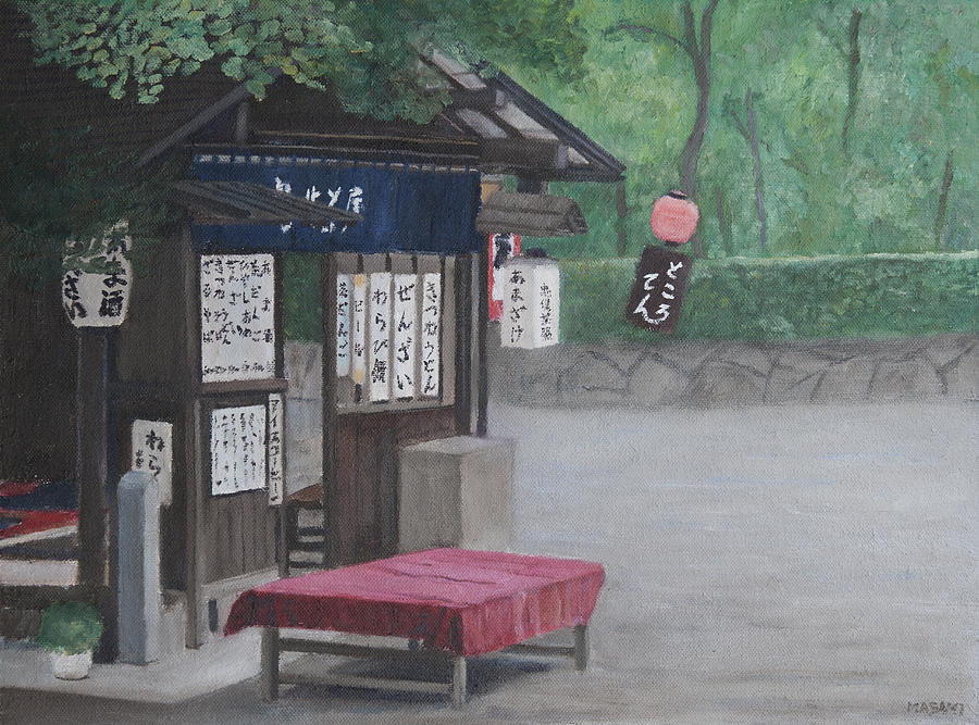 Traditional Japanese Cafe #2 Painting by Masami Iida