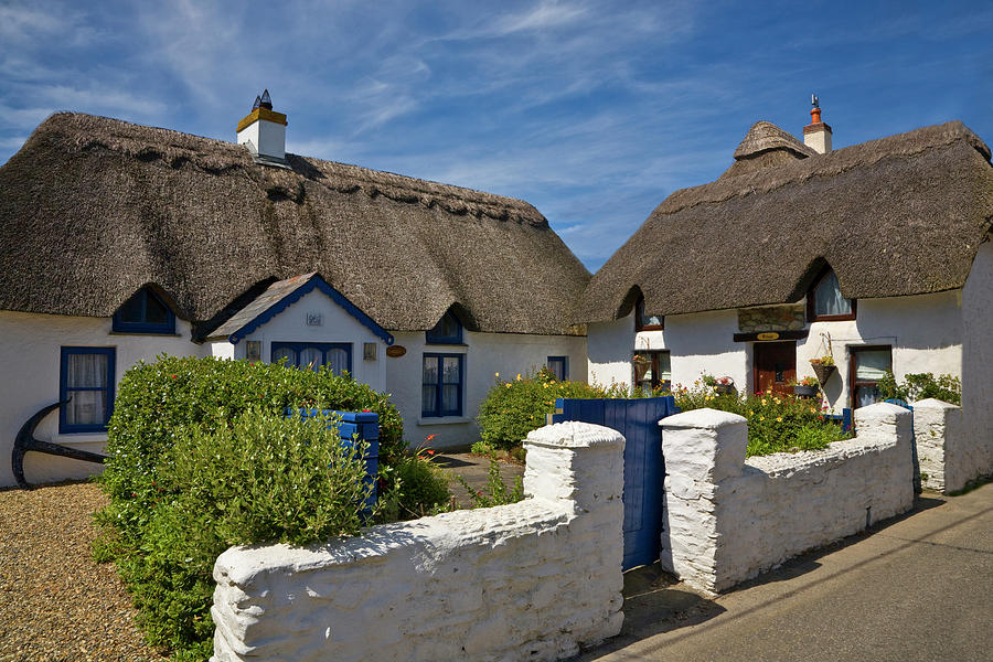 Traditional Thatched Cottage, Kilmore Photograph by Panoramic Images ...