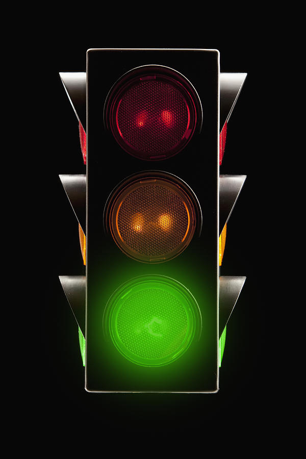 Traffic lights #1 Photograph by Mike Kemp