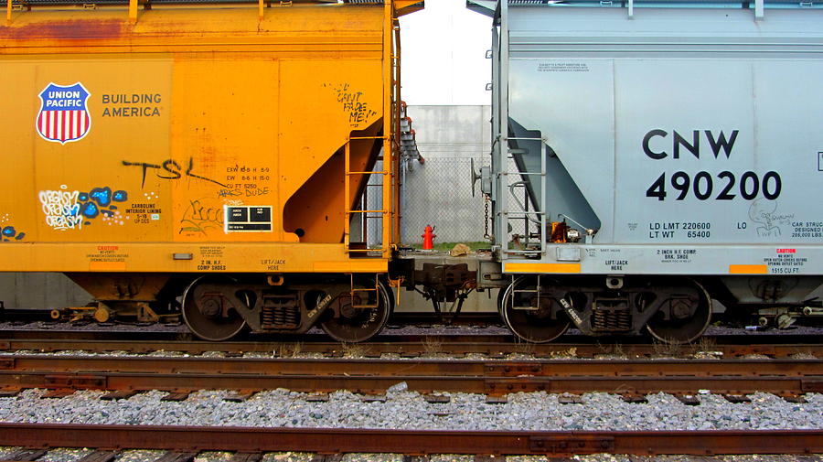 Train Cars 2 #1 Photograph by Anita Burgermeister