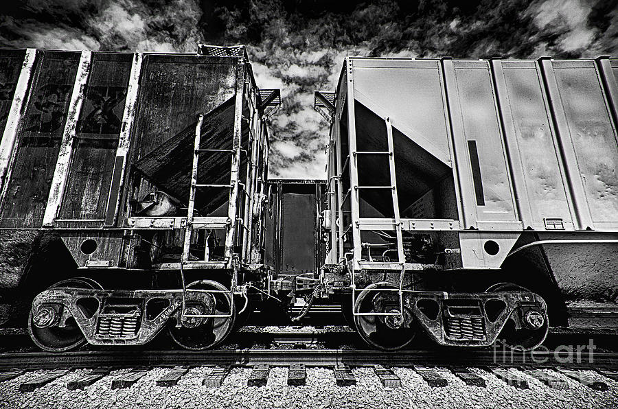 Train Cars Coupling #1 Photograph by Danny Hooks
