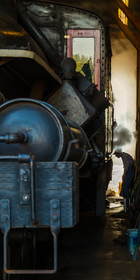 Train Photograph - Train Engineer #1 by Thomas Hall