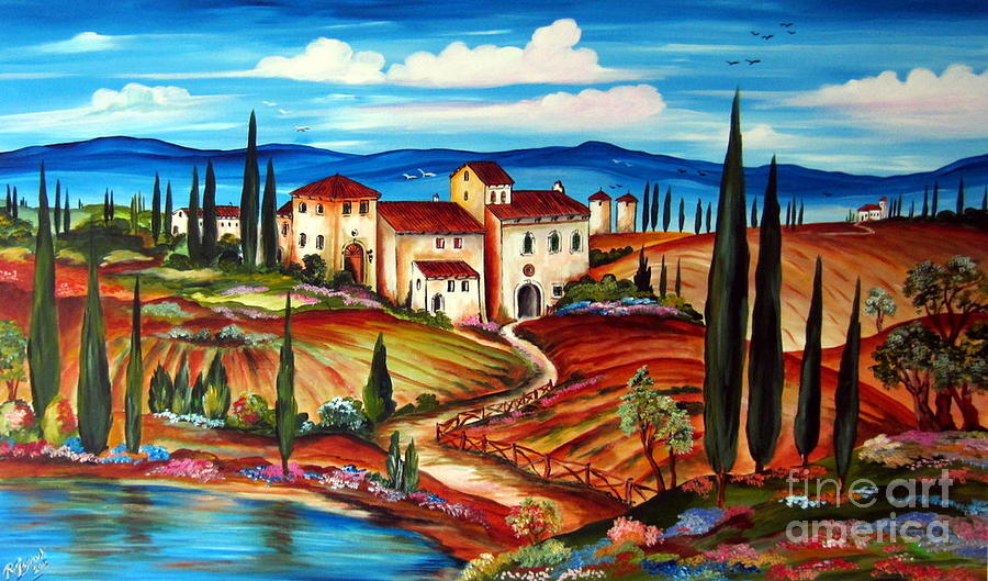 Tranquillita Toscana #1 Painting by Roberto Gagliardi