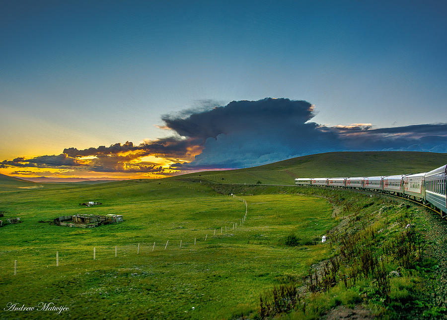Trans Siberian Sunset #1 Photograph by Andrew Matwijec